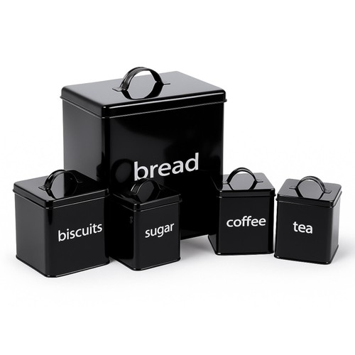 5pc kitchen canister set bread - kitchen,