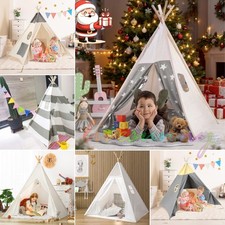 Large canvas kids teepee star - large,
