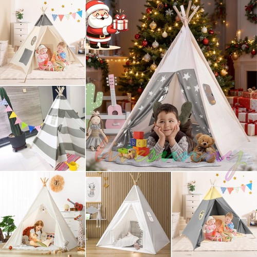 Large canvas kids teepee star - large,