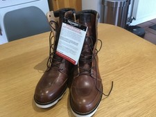 Triumph Stoke motor cycle boots.  Brown. Size 9.5.  New and unworn. Without box.