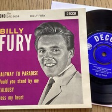 Billy Fury: No 1 DFE 6694 EX / EX 4 X Track EP  7” Vinyl Single Free UK Post