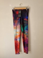 BNWT RARE Black Milk Blackmilk Rainbow Galaxy Leggings Size Medium M 