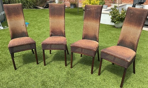 Lloyd loom set brown - of,