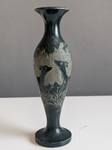 Vintage indian etched brass - vintage,