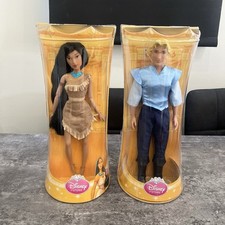 Disney Store Pocahontas & John Smith Dolls Brand New In Box