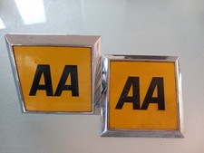 2 Old AA Badges With Fittings 