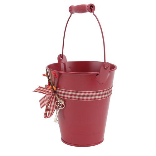 Decorative flower bucket with - flower,