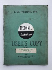 McCONNEL ARMHEAD NO.1  HEDGETRIMMER FOR POWERARM PARTS & OPERATORS MANUAL