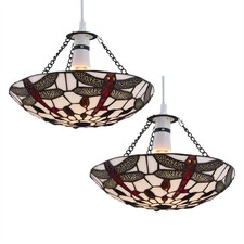 Set of 2 Tiffany Dragonfly