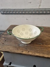 Vintage old cream and green