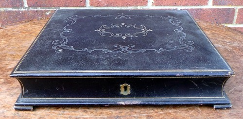 Victorian writing box and