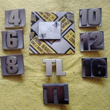 RENAULT BADGE EMBLEMS R4 R6 R8(sold) R10 R12 R16 TL