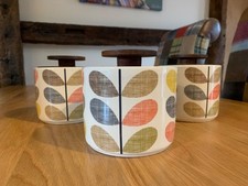 3 x Orla Kiely "Multistem" storage jars/ Tea/Coffee/Sugar *CHECK OUT MY OTHERS*