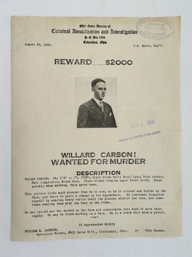 1926 antique criminal wanted - 1926,