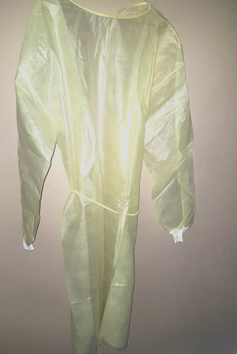 Medical isolation gown yellow - isolation,
