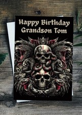 Gothic Birthday Card Large A5
