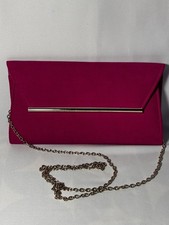 Next Clutch Bag Hot Pink With