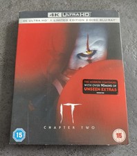IT CHAPTER TWO 2 4K UHD AND BLU RAY AND SLIPCOVER NEW SEALED