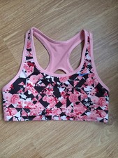 Girls Nike Reversible Sports Bra Crop Top Size M Used Pink Rose