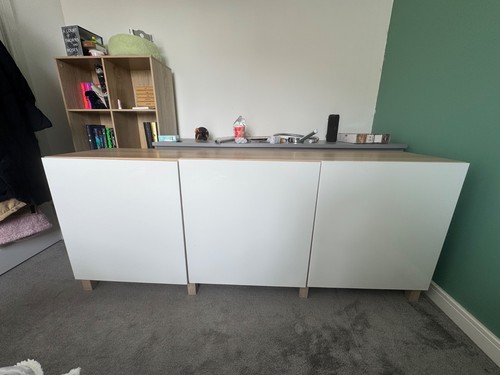 Ikea besta storage unit used - ikea,