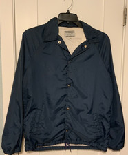 Vintage Coachman Jacket Navy Windbreaker Snap Front Men’s XL