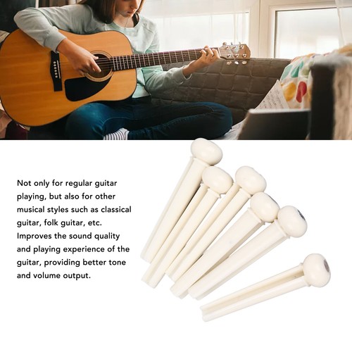 6pcs white acoustic guitar - white,