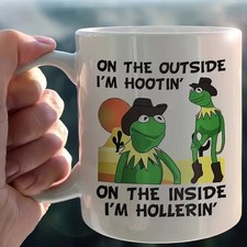 Cowboy Kermit Meme Mug, On the