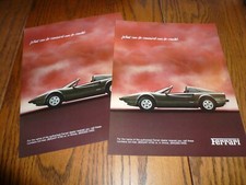 2 Ferrari 308 GTSi Spider & 308GTBi Berlinetta Sales Brochure/Flyers Dated 10/80