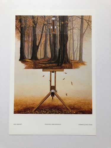 Neil simone lithographic print - simone,