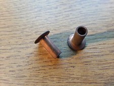 1/4" (6.3mm) X 5/8" (16mm) L9 SEMI HOLLOW COPPER BRAKE CLUTCH RIVET QTY 2
