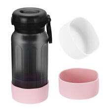 2Pcs Silicone Water Bottle Boot 9cm Bottom Bumper Protector White, Pink