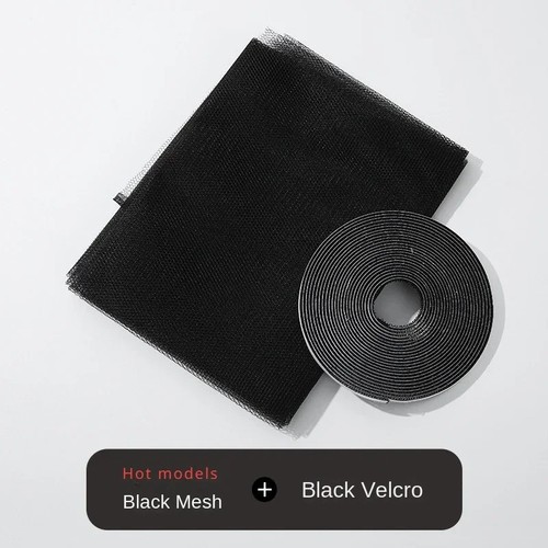 Black mosquito net window - black,