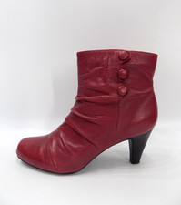 Pink Leather Boots Lotus UK 6