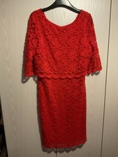 WALLIS RED LACE LINED DRESS