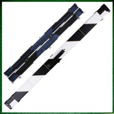 Black & White Angle Wrap Pattern Leatherette 3/4 Length 57" Snooker/Pool Cue Cas