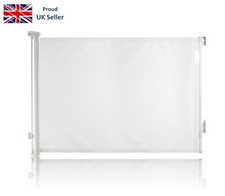 Dreambaby Retractable Baby Safety Gate. Fits up to 140cm Wide & 93cm Tall. White