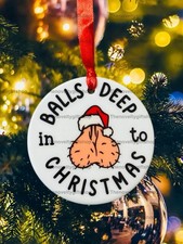 Rude Ceramic Christmas Hanging
