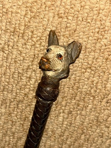 Antique plaited brown leather - antique,