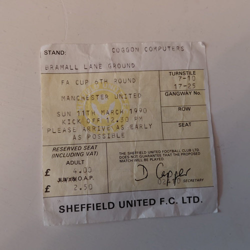 Ticket sheffield united - united, v