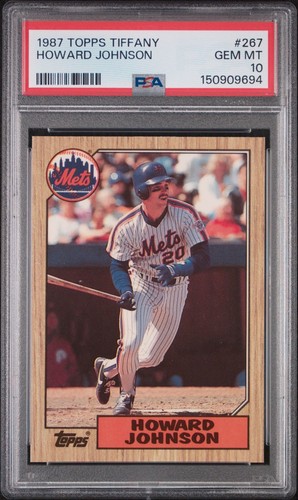Psa gem mint 1987 topps - 10,