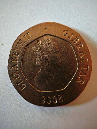 Gibraltar keys 20p quenn - gibraltar,