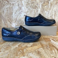 Clarks loop black leather - black,