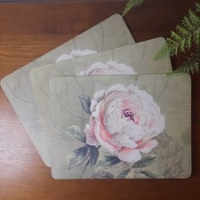 3 x Place Mats Rose Design