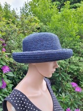 Vintage Rolled Brim Hat Navy