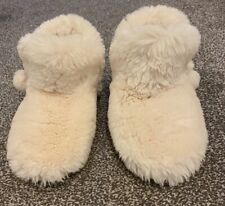 Fat Face Ladies Cream Bootee Slippers  Size M (38 - 40)
