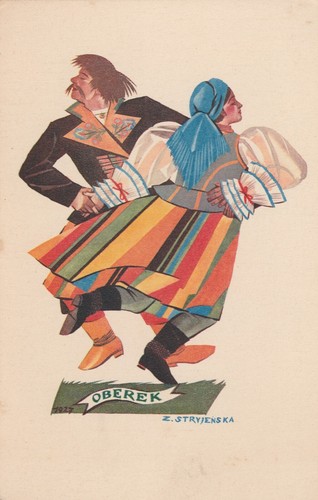 Old postcard polish - postcard,