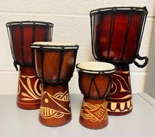 Wooden djembe drum hand - -,