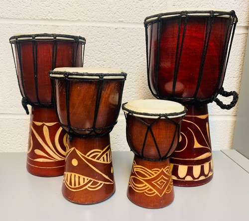 Wooden djembe drum hand - drum,