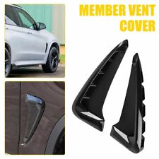 For BMW X5 X5M F15 F85 2013-19 LOGO Side Fender Air Wing Vent Trim Cover Black