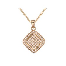 Diamond Shape Gold Necklace